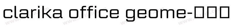 clarika office geome字体转换